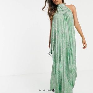 ASOS paisley halter neck maxi dress